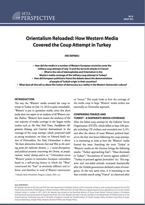 Perspective: Orientalism Reloaded: How Western Media Covered the Coup Attempt in Turkey